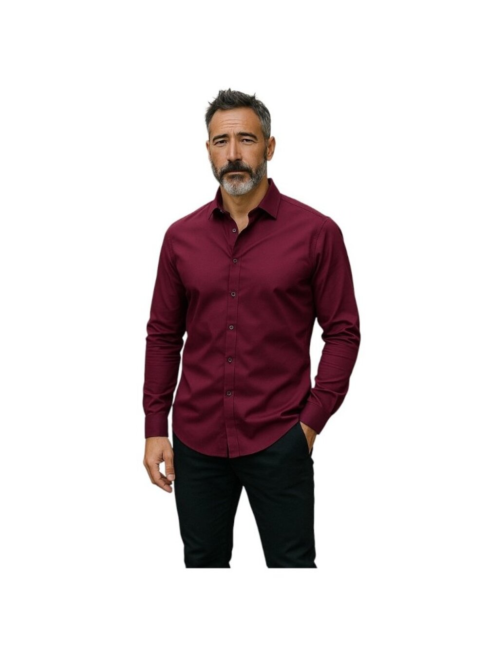 Express Mens Dress Shirt Cranberry Size L Party Minimalist Special Occasion Nice
